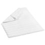 Mijölnir Alfombrilla de baño Striped Terry - Blanco